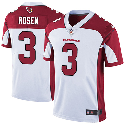 Nike Cardinals #3 Josh Rosen White Men's Stitched NFL Vapor Untouchable Limited Jersey